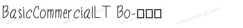 BasicCommercialLT Bo字体转换